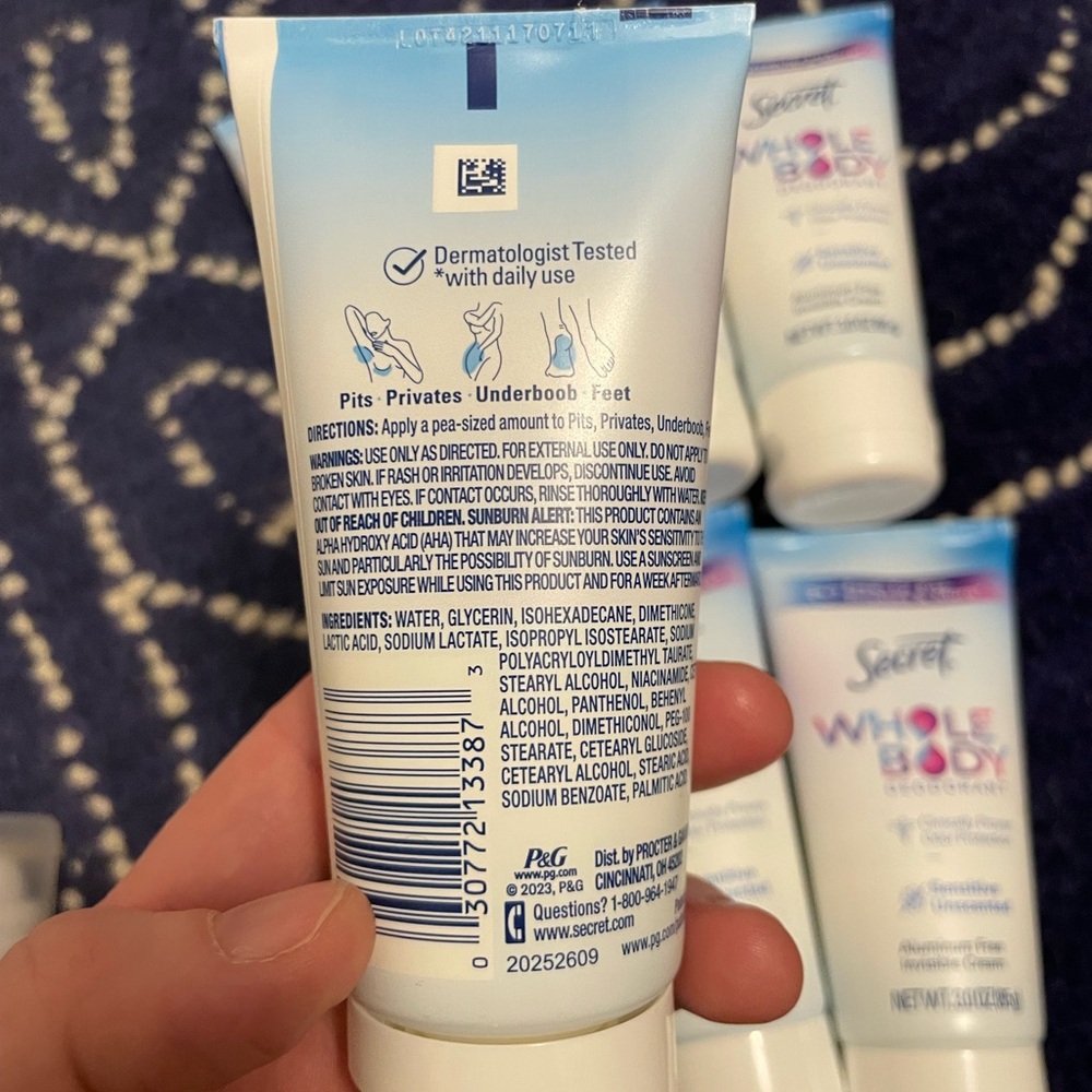Secret Whole Body Deodorant - unscented - Picture 2 of 2